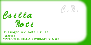 csilla noti business card